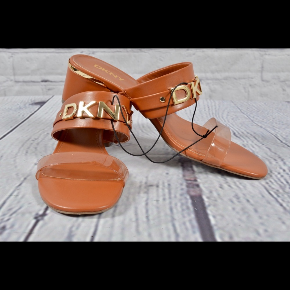DKNY Dark Cognac Sandals Size 9 - Picture 10 of 13